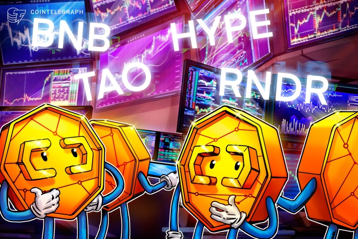 Bitcoin prepares for launch from $85K, BNB, HYPE, TAO and RNDR could follow
