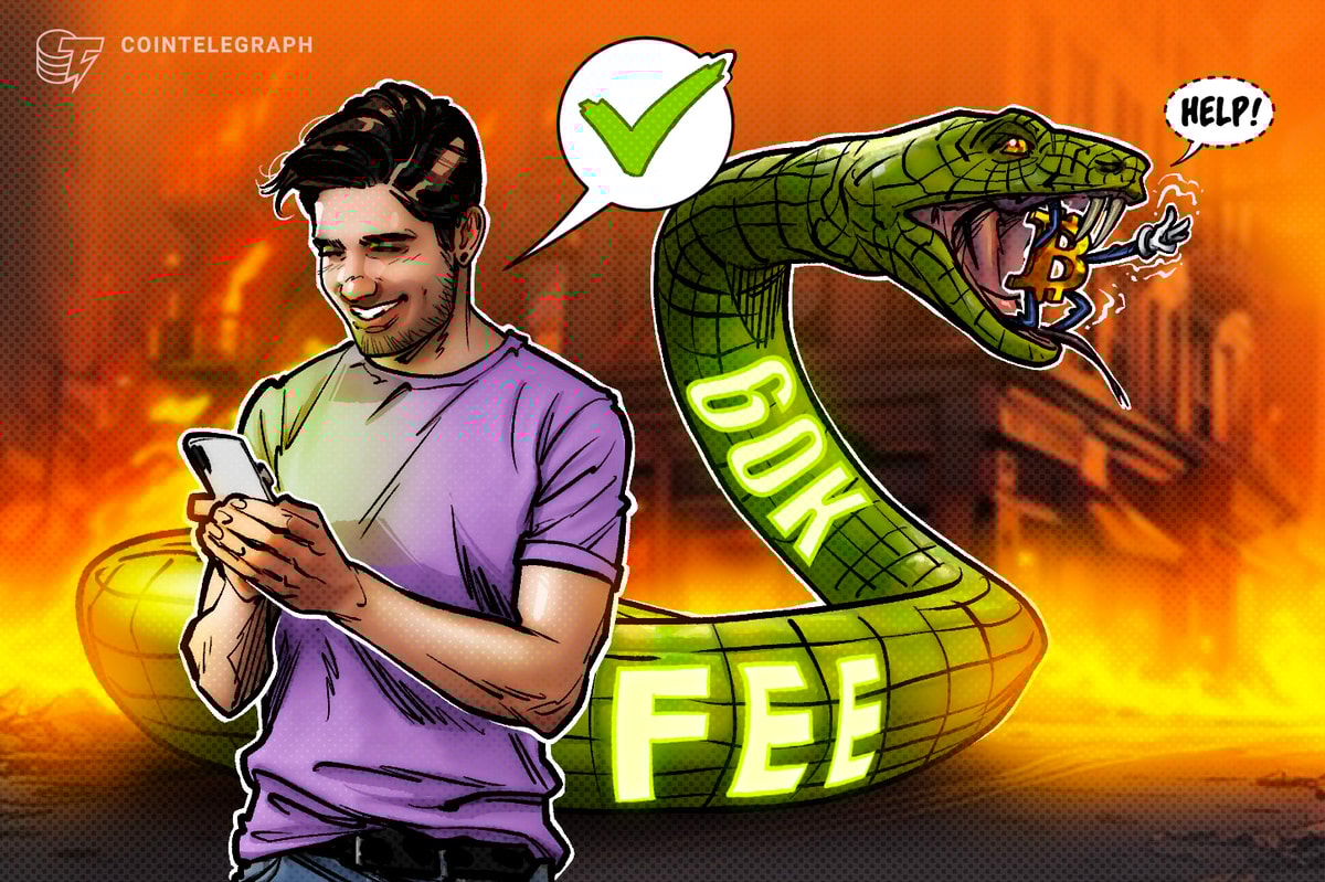 Bitcoin User Accidentally Sent $60,000 in Fees—Don’t Make the Same Mistake