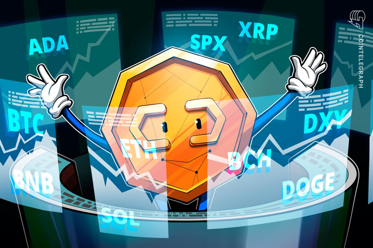 Price predictions 1/5: SPX, DXY, BTC, ETH, XRP, BNB, SOL, DOGE, ADA, BCH